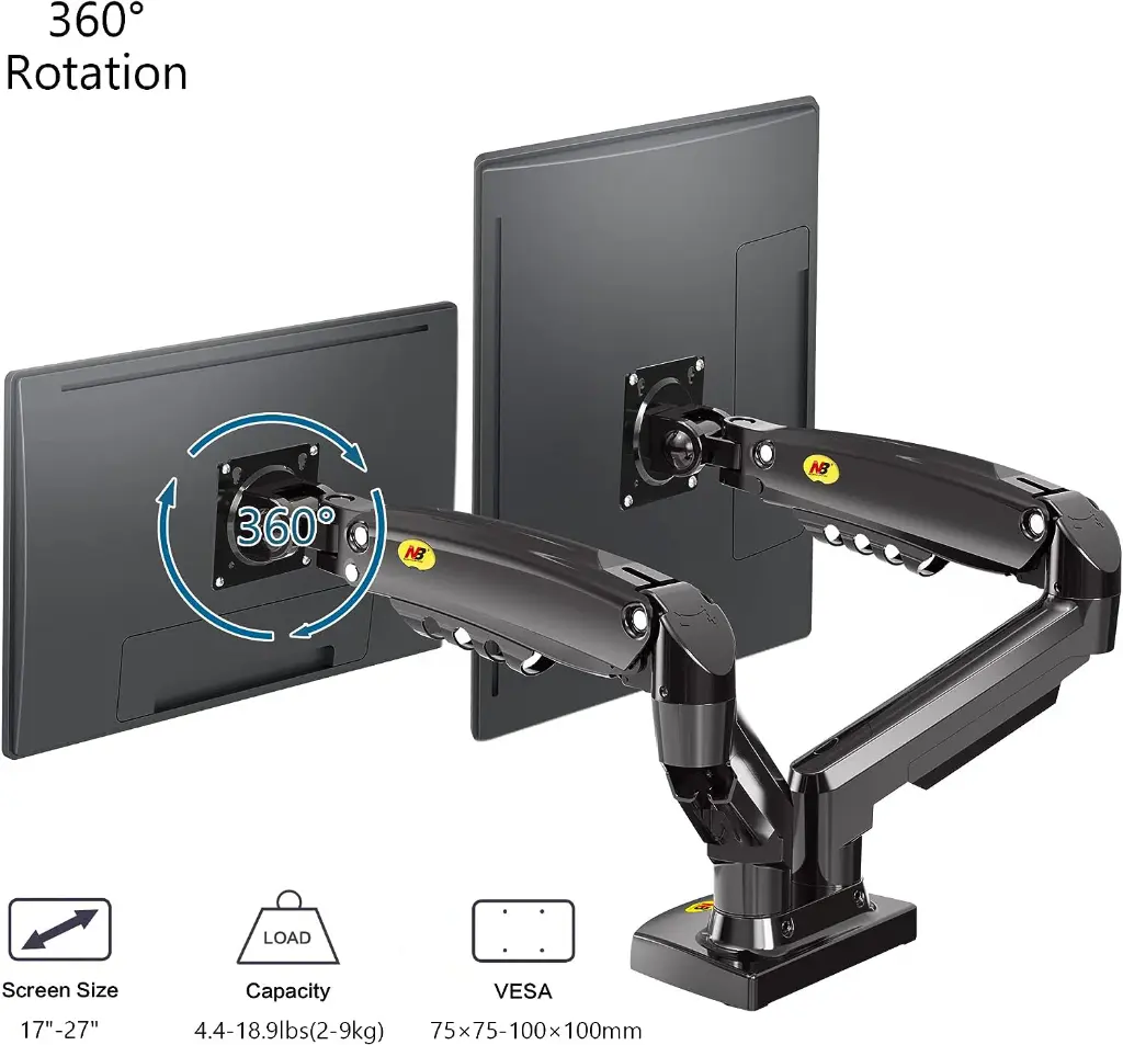 NB North Bayou Dual Monitor Desk f160