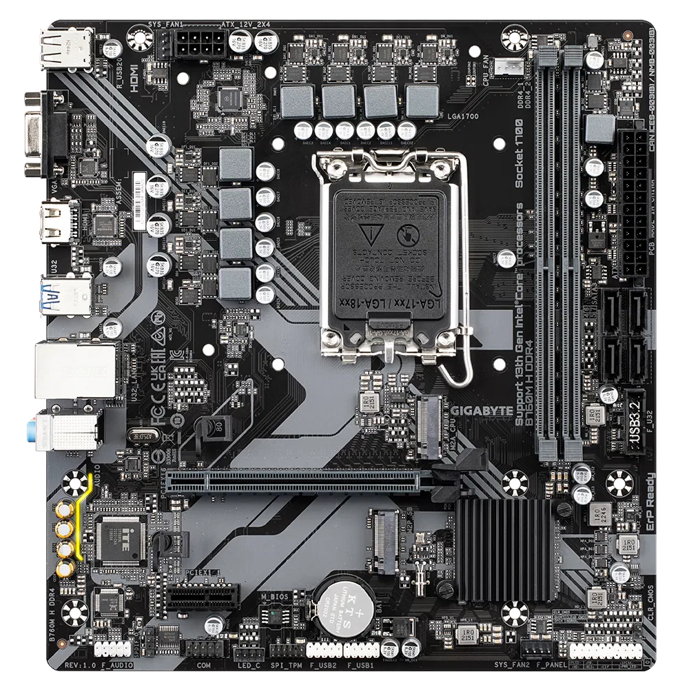 MB B760M H GIGABYTE DDR4