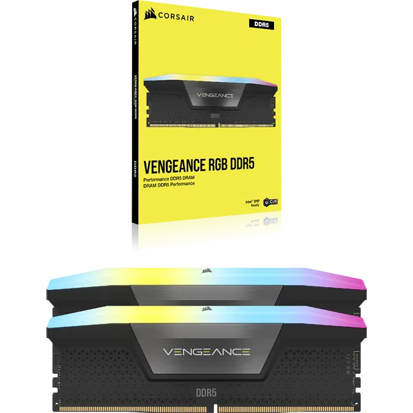 RAM 32GB 2x16 6400MHz DDR5 RGB black Corsair Vengeance