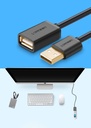 CABLE UGREEN USB 2.0 A MALE TO A FEMALE CABLE 5M - 10318