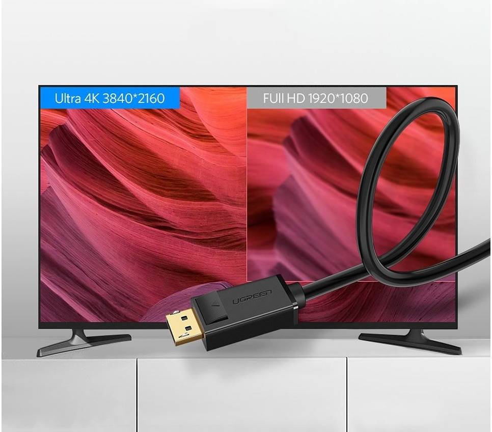CABLE UGREEN DISPLAY PORT MALE TO MALE 1.5M - 10245