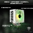 JUNGLE LEOPARD CPU COOLER KF400 WHITE ARGB