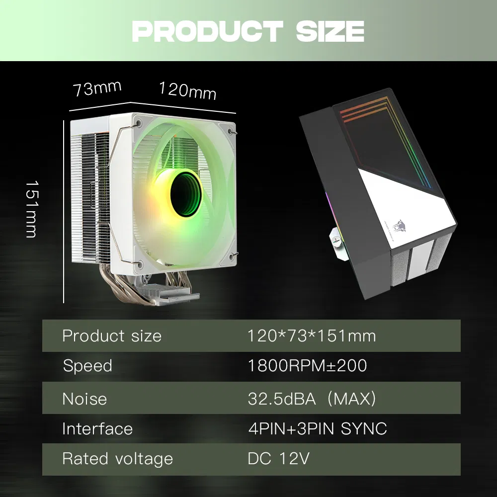 JUNGLE LEOPARD CPU COOLER KF400 WHITE ARGB