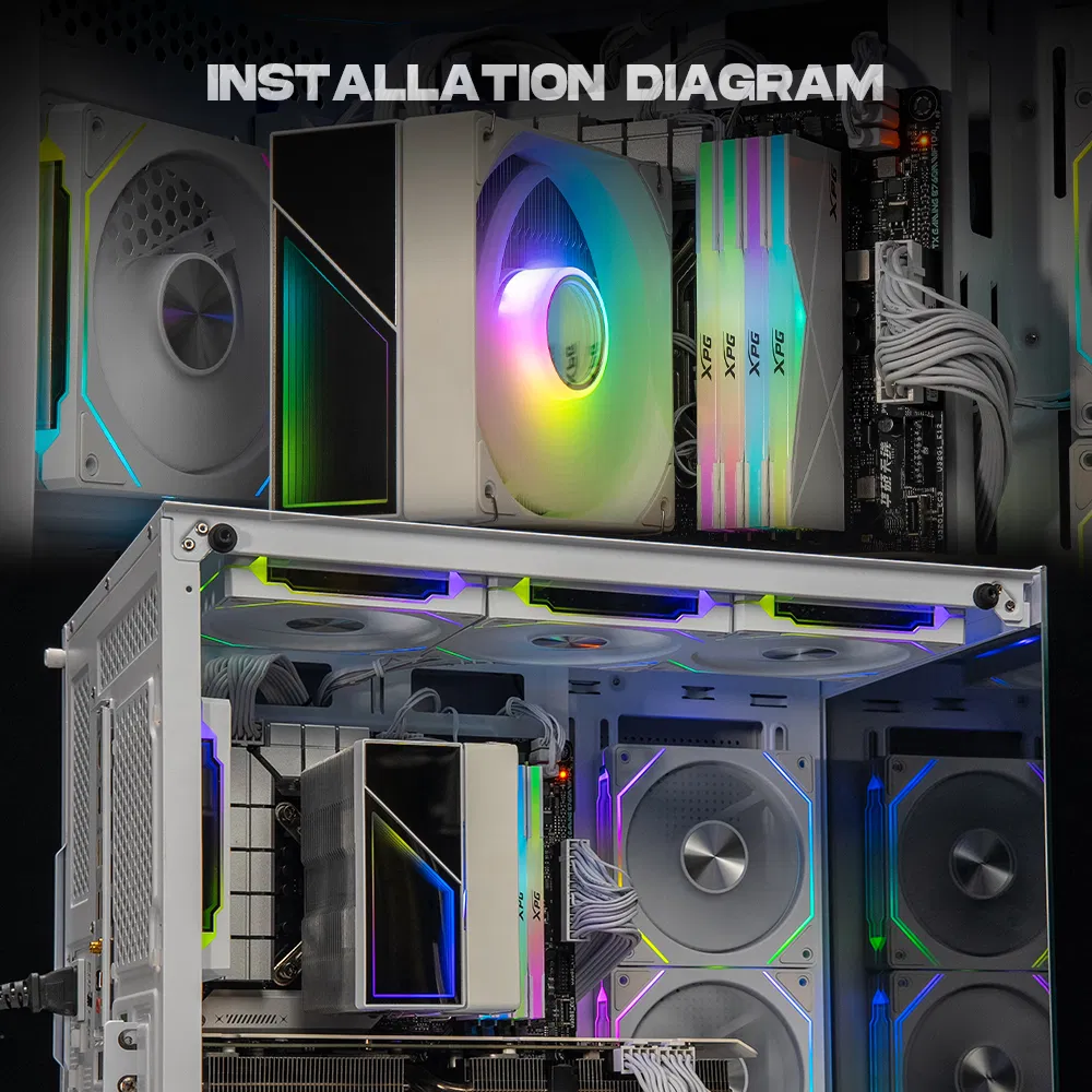 JUNGLE LEOPARD CPU COOLER KF400 WHITE ARGB