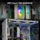 JUNGLE LEOPARD CPU COOLER KF400 WHITE ARGB