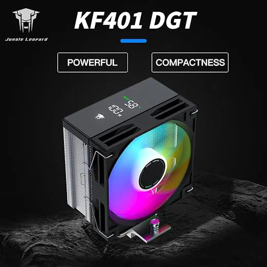 JUNGLE LEOPARD CPU COOLER KF401 DGT BLACK ARGB