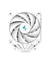 DEEPCOOL CPU Air Cooler AK620 DIGITAL WHITE