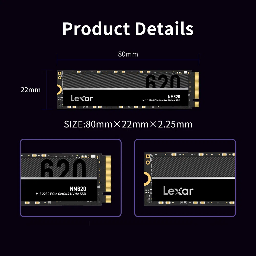 Lexar 2TB LNM620 M.2 SSD NVMe 3500MB