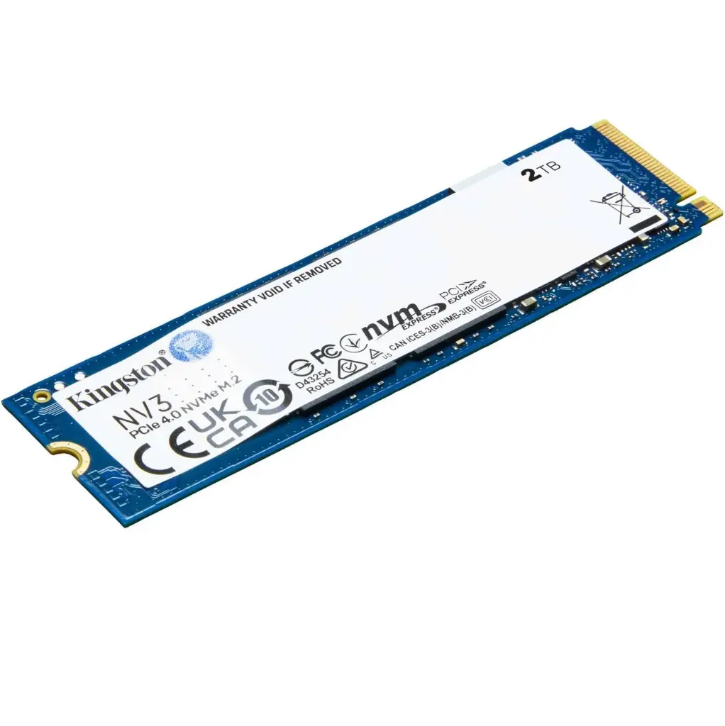 Kingston 2TB M.2 NV3 PCIe 4.0 NVMe Internal SSD, Capacity 6000 MB/s 