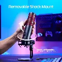 HYPER X QUADCAST 2 STUDIO QUALITY AUDIO BLACK AND RED MICROPHONE 