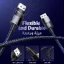 CABLE UGREEN DISPLAY PORT 1.4 MALE TO MALE PLASTIC CASE BRAIDED 5M - 80394