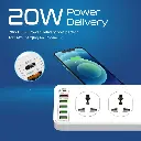 Promate Power Strip, 10 Ac Outlets, 6 Usb, 5m PowerMatrix-5m.uk