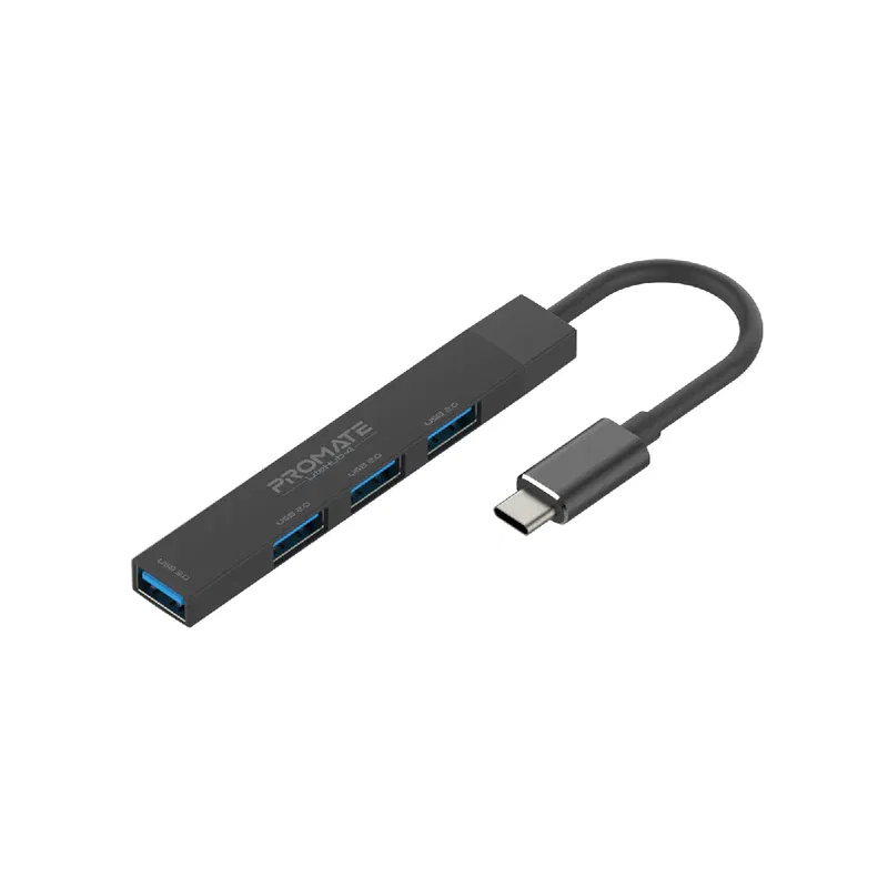 Promate USB-c Hub, 4-in-1 Type-c LiteHub-4