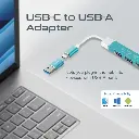 Promate USB-c Hub, 4-in-1 Type-c LiteHub-4 - BLUE