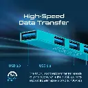 Promate USB-c Hub, 4-in-1 Type-c LiteHub-4 - BLUE