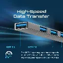Promate USB-c Hub, 4-in-1 Type-c LiteHub-4 - GREY 