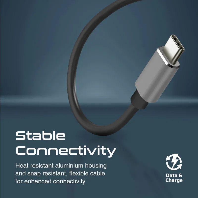 Promate USB-c Hub, 4-in-1 Type-c LiteHub-4 - GREY 
