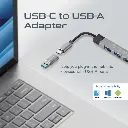 Promate USB-c Hub, 4-in-1 Type-c LiteHub-4 - GREY 