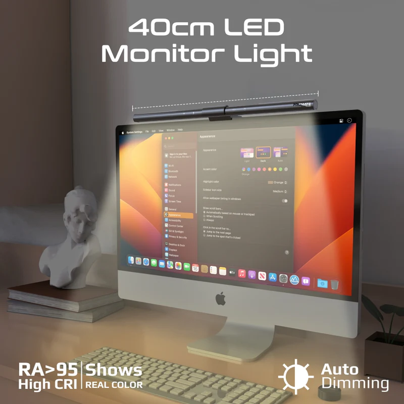 PROMATE LumiBar™ Touch Controlled LED Monitor Light horizon-40