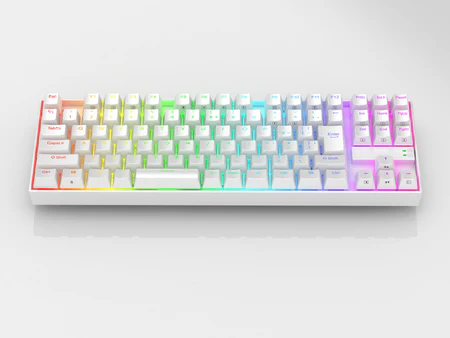 KEYBOARD REDRAGON K552 RGB WHITE (RED Switches)