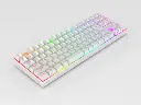 KEYBOARD REDRAGON K552 RGB WHITE (BLUE SWITCH)