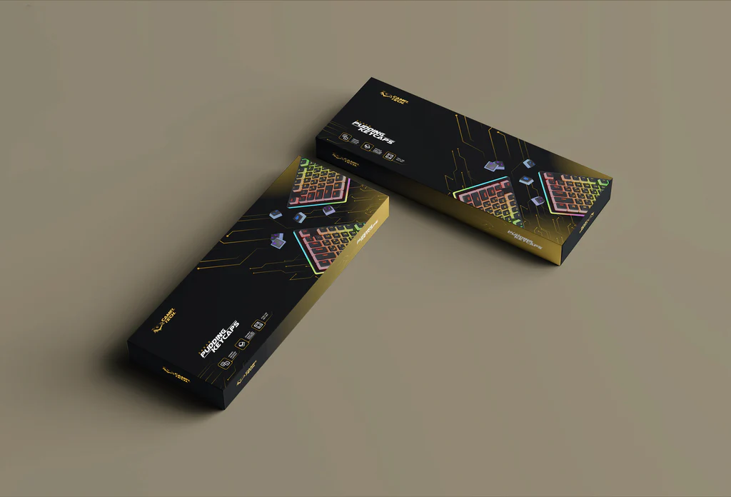 Pudding Keycaps CamelTech - black - Arabic layout