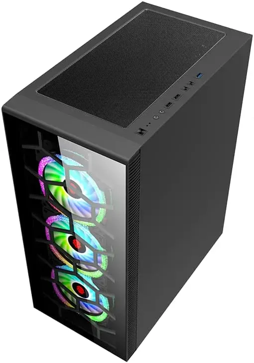 CASE WJCOOLMAN TRIO BLACK 4 FANS RGB