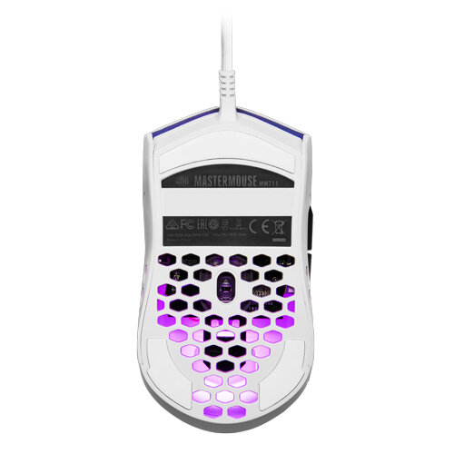 COOLER MASTER MM711 WHITE 60G RGB 16000 DPI