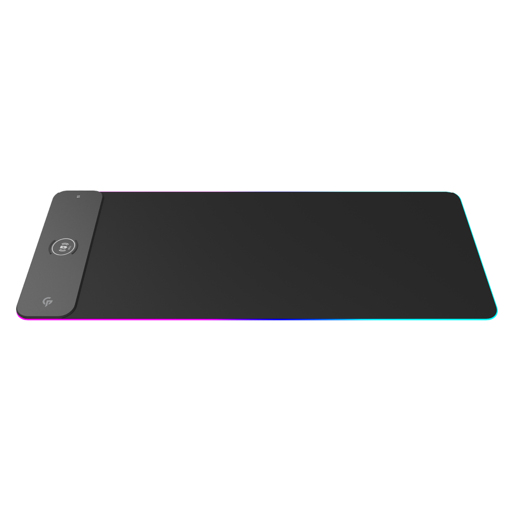 (PDX115-BK) Porodo Gaming RGB MousePad with 15W Wireless Charger - Black