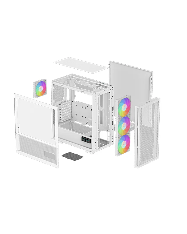 CASE DEEPCOOL CH560 DIGITAL white E-ATX 4F ARGB