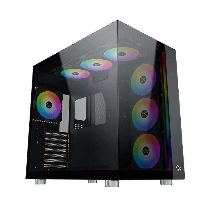 CASE XIGMATEK AQUA ULTRA AIR 7 FAN RGB BLACK