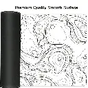 Gaming Mouse PAD white striped with Black 90x40cm 2mm