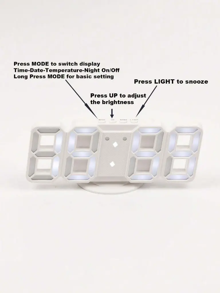 3D digital clock