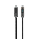 Green lion Digital Display Cable USB-C to USB-C  100W Charging 1m black