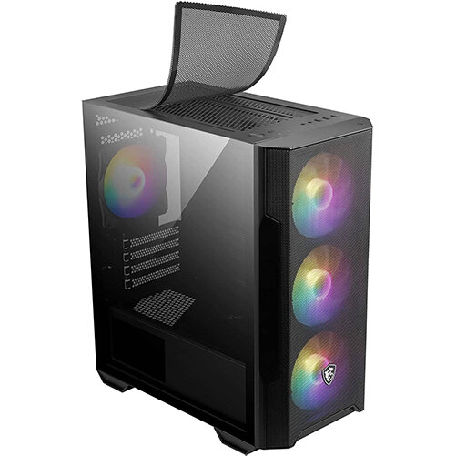 MSI MAG FORGE M100R Micro ATX Tower Gaming Case BLACK