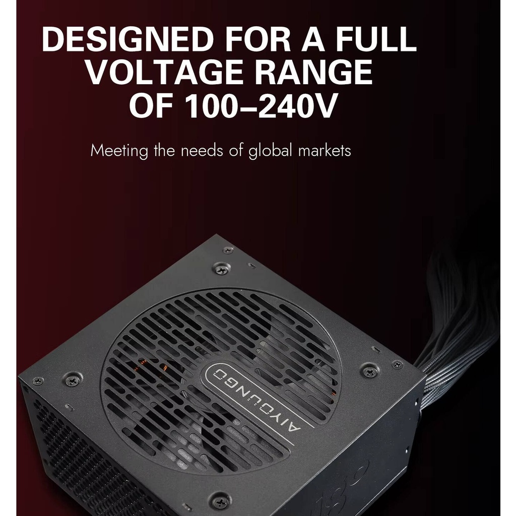 Aigo AT750 Power Supply 750W, 80 Plus Bronze Certification