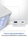 TORTOX CASE CURVO WHITE With 7 FAN RGB TX240502