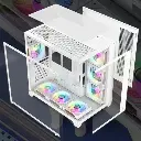 CASE MERCURY R425 PRO (TYPE-C) 7 ARGB FANS WHITE