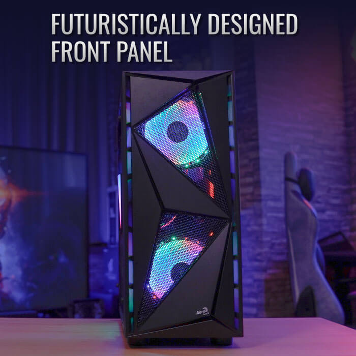 Aerocool Glider Cosmo TG Black Mid Tower Case