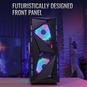Aerocool Glider Cosmo TG Black Mid Tower Case