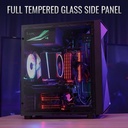 Aerocool Glider Cosmo TG Black Mid Tower Case