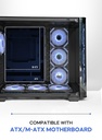 TORTOX CASE CURVO BLACK With 7 FAN RGB TX240502