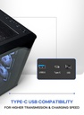 TORTOX CASE CURVO BLACK With 7 FAN RGB TX240502