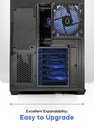 TORTOX CASE CURVO BLACK With 7 FAN RGB TX240502