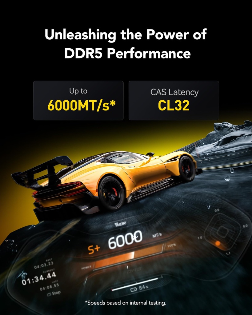 Lexar THOR OC DDR5 RAM 32GB Kit (2x16GB) 6000 MHz