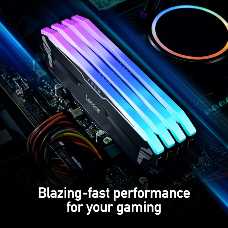 RAM 3600MHZ RGB 16x2 32GB LEXAR BLACK