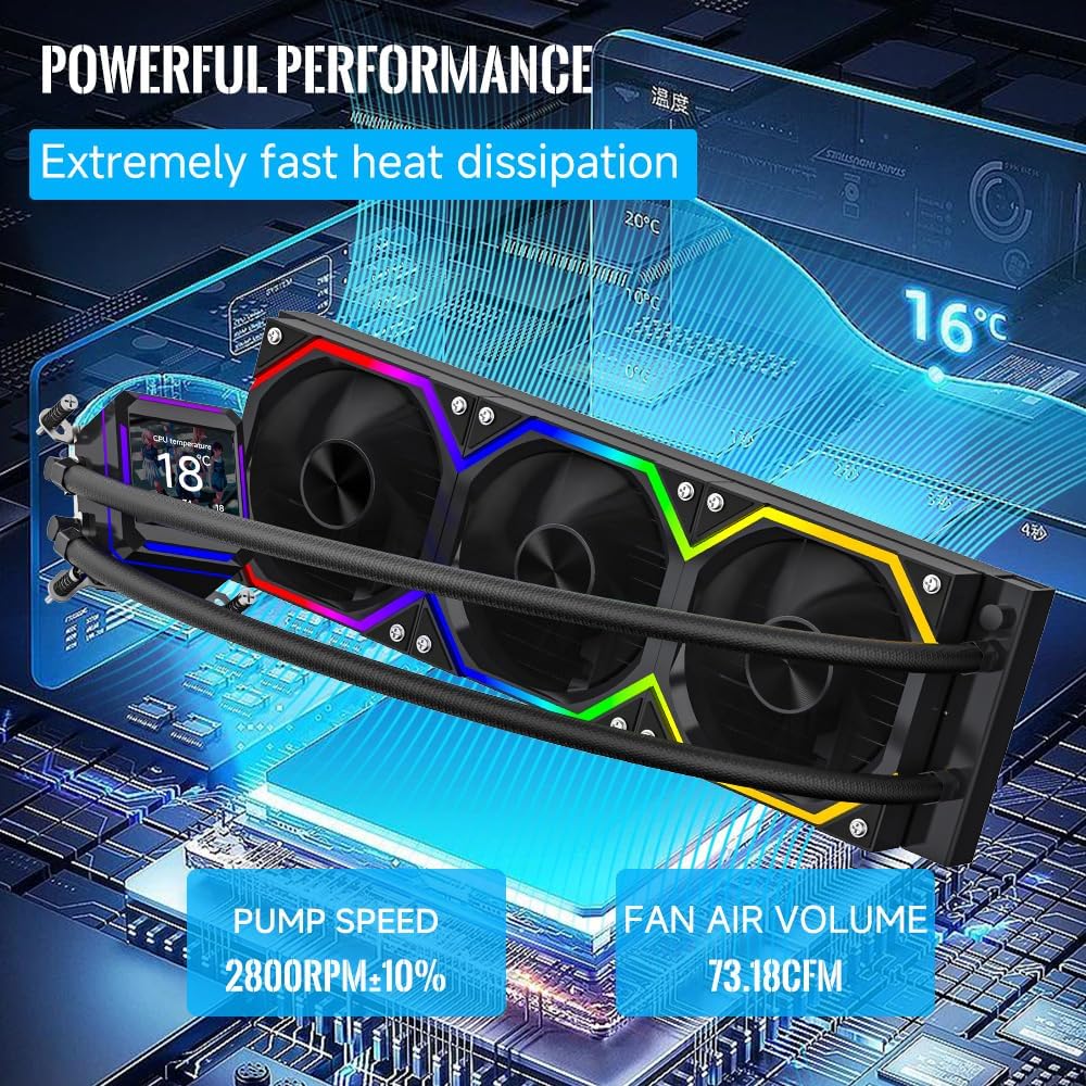 Liquid Cooler JUNGLE LEOPARD ASTROBEAT 360 BLACK