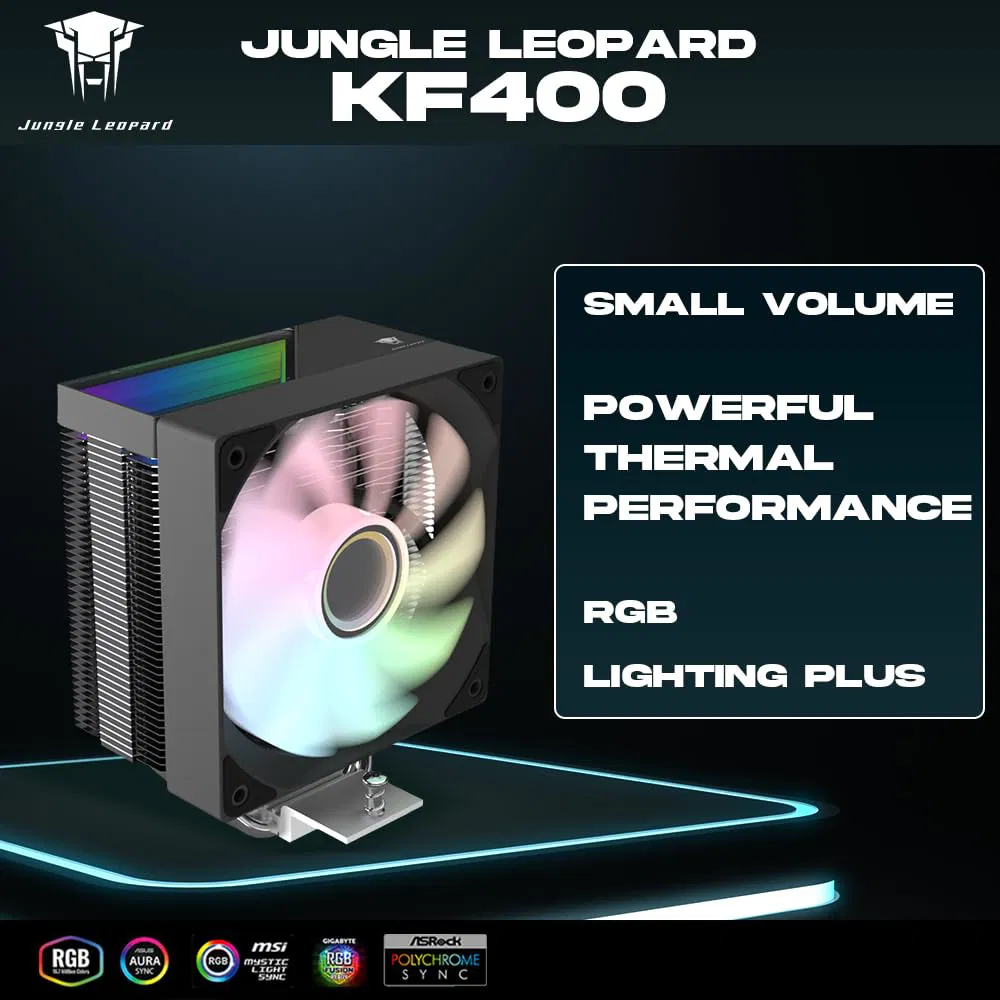 JUNGLE LEOPARD CPU COOLER KF400 BLACK ARGB