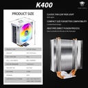JUNGLE LEOPARD CPU COOLER K400 WHITE