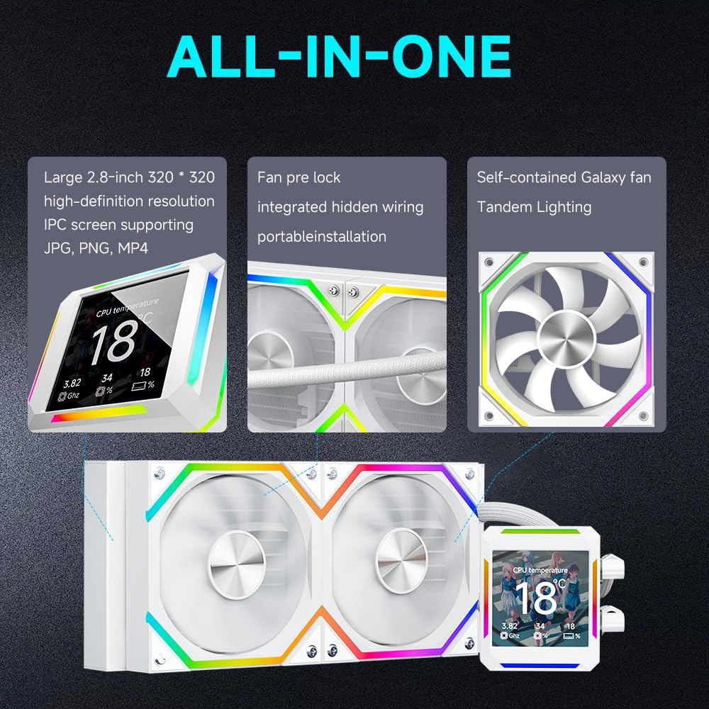 Liquid Cooler JUNGLE LEOPARD ASTROSHEL 240 WHITE